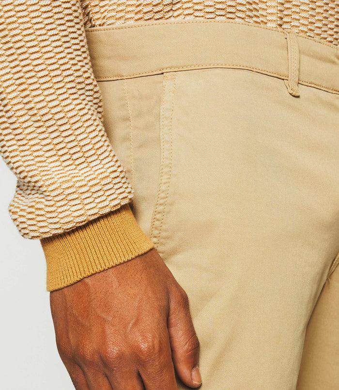 Izac Pantalon Slack Slim Beige PACHELOR