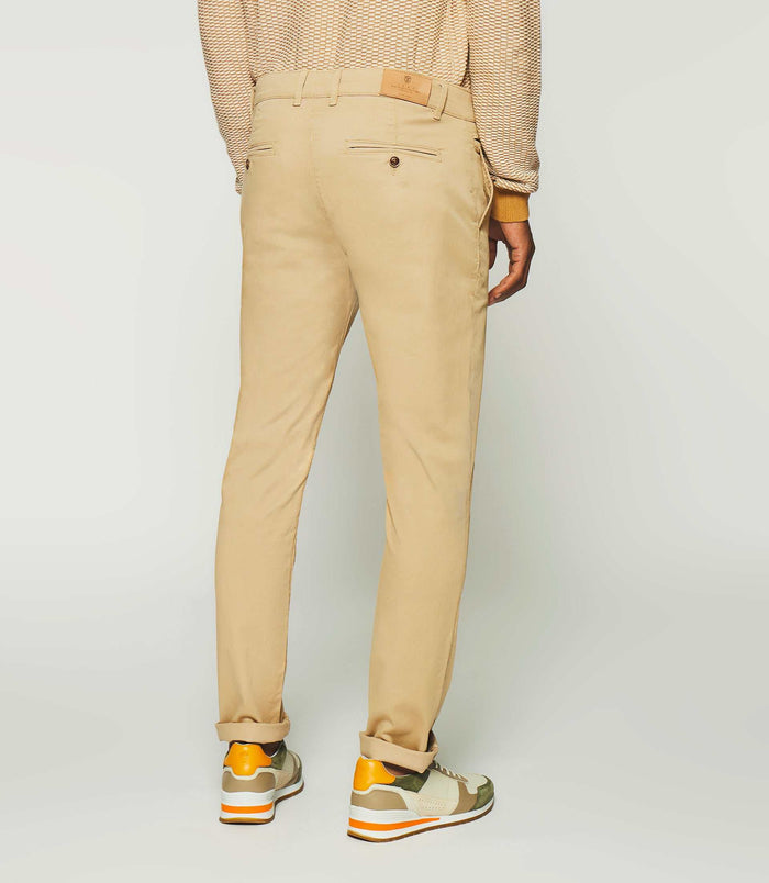 Izac Pantalon Slack Slim Beige PACHELOR