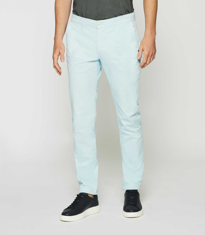 izac Pantalon slack slim bleu ciel