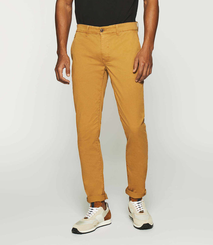 izac Pantalon slack slim camel PACHELOR