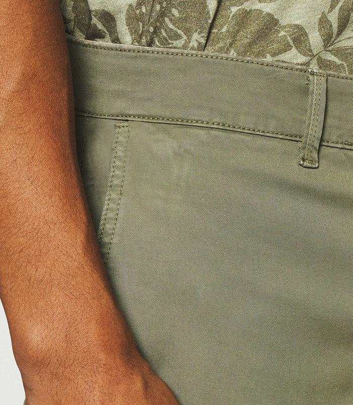 Izac Pantalon Slack Slim Kaki Clair