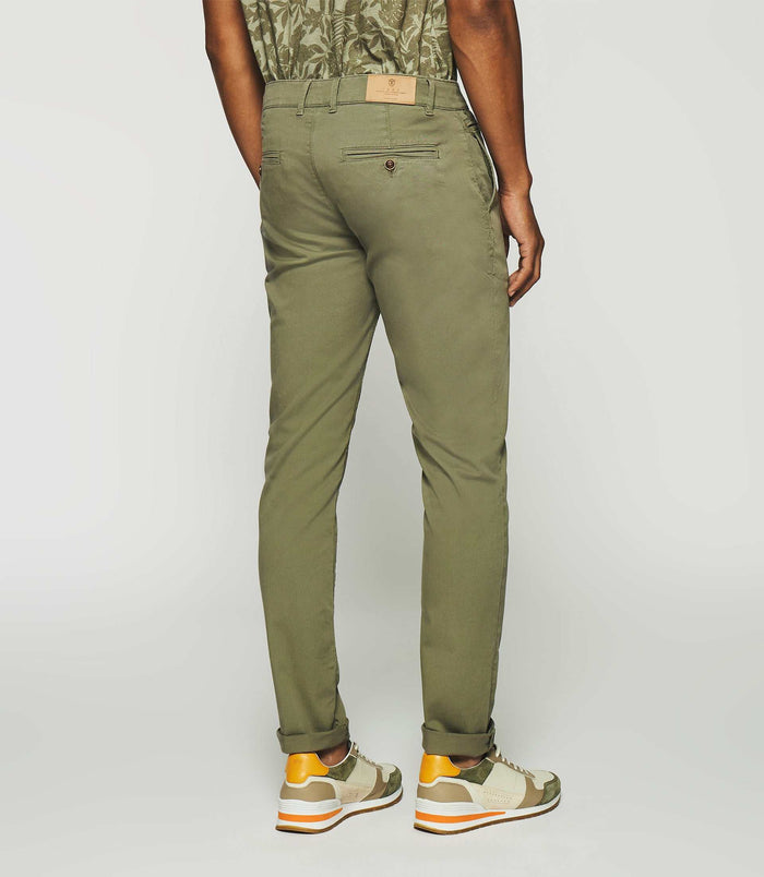 Izac Pantalon Slack Slim Kaki Clair PACHELOR