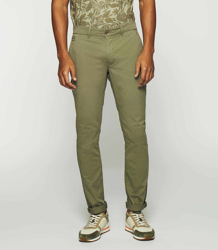 izac Pantalon slack slim kaki clair PACHELOR