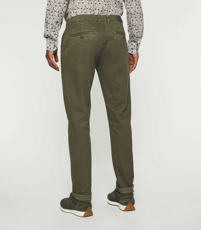 Izac Pantalon Slack Slim Kaki VITAMINE