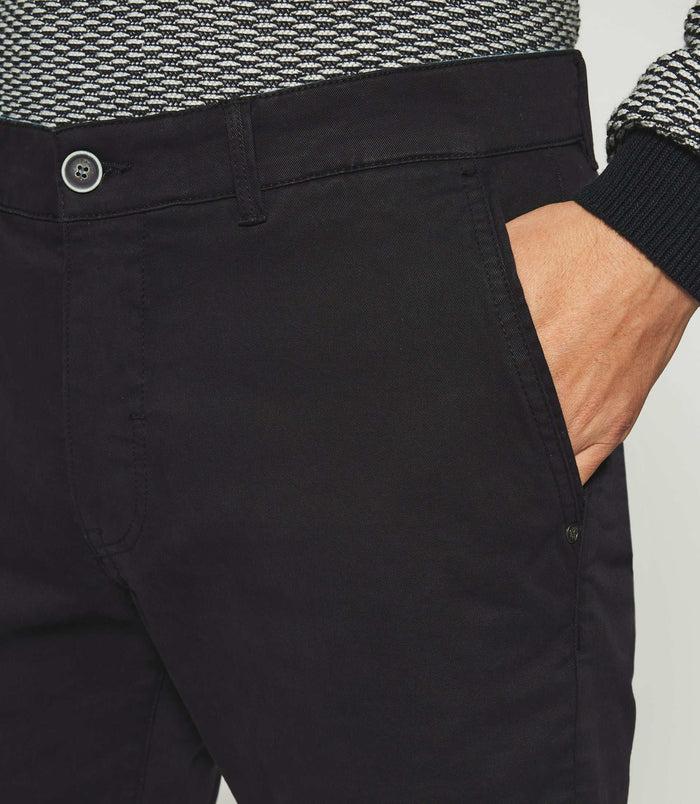 Izac Pantalon Slack Slim Marine