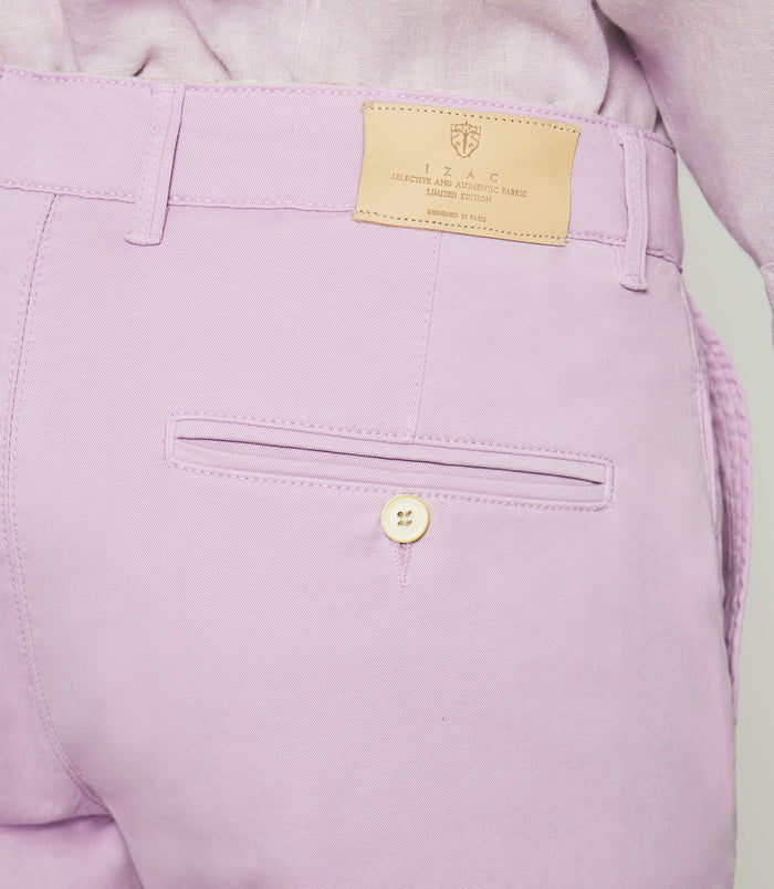 Izac Pantalon Slack Slim Parme