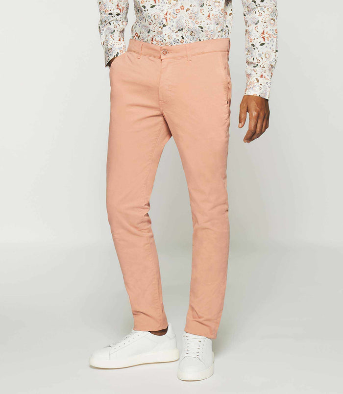izac Pantalon slack slim rose PACHELOR