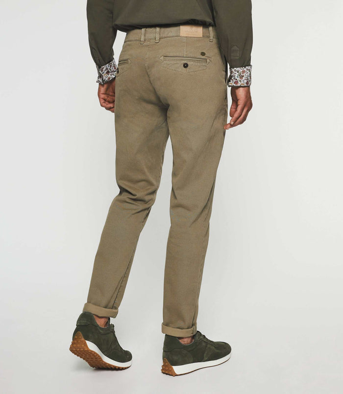 Izac Pantalon Slack Slim Taupe VITAMINE