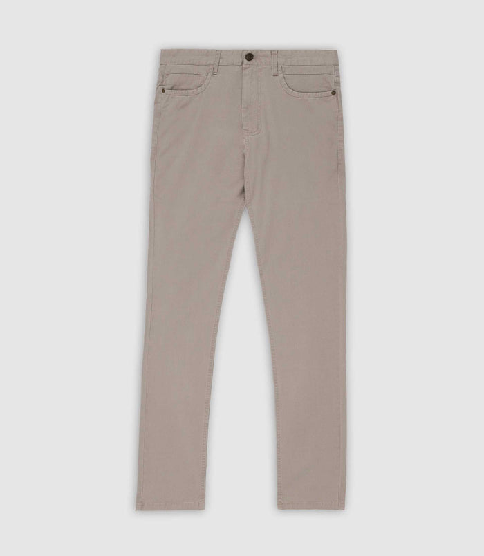 Izac Pantalon Slim 5 Poches Casual Beige PEACH