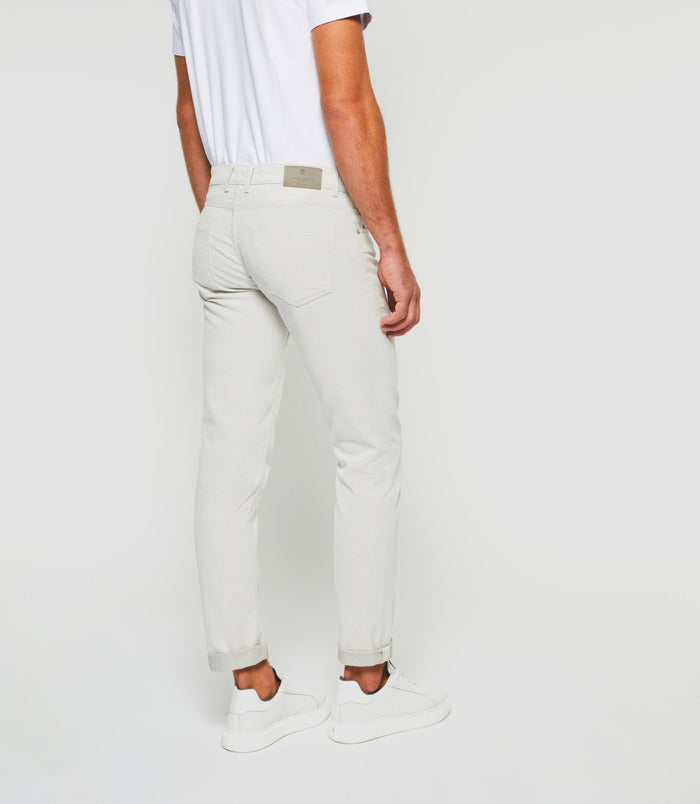Izac Pantalon Slim 5 Poches Urbain Beige PILLYOUT