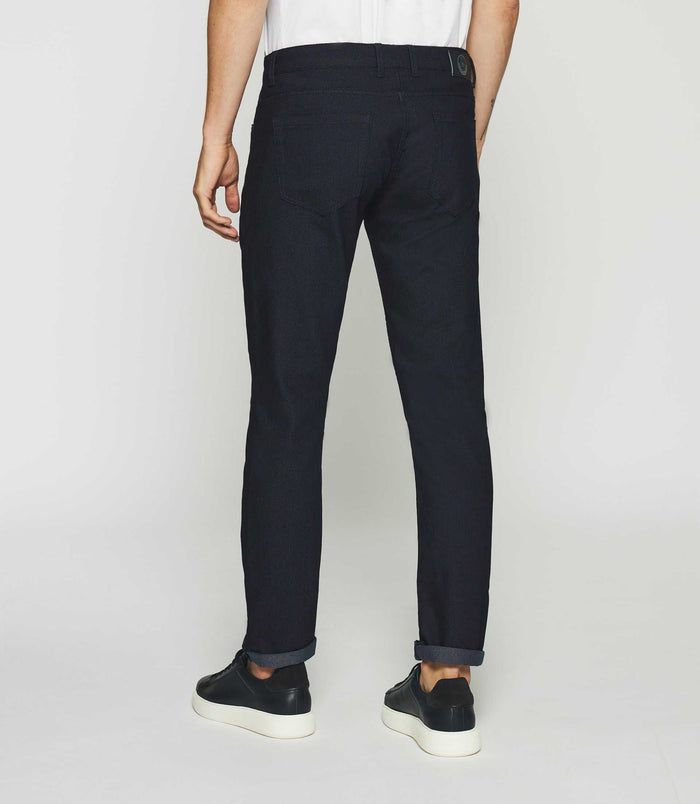 Izac Pantalon Slim 5 Poches Urbain Marine