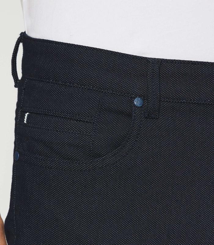 Izac Pantalon Slim 5 Poches Urbain Marine