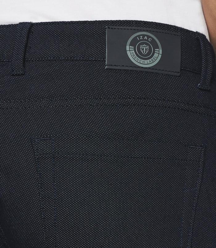 Izac Pantalon Slim 5 Poches Urbain Marine