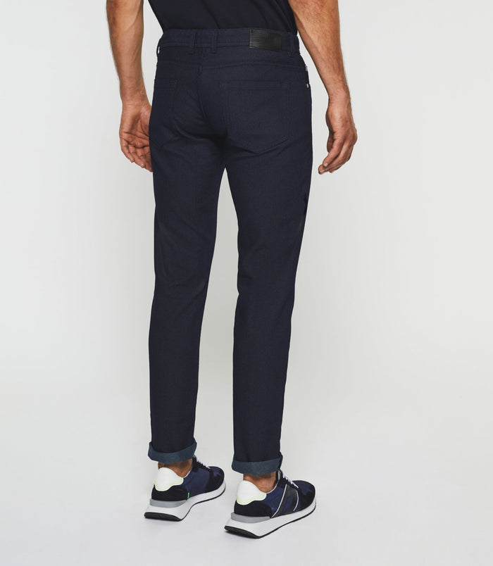Izac Pantalon Slim 5 Poches Urbain Marine PILLYOUT