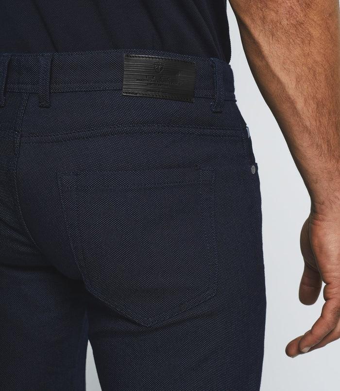 Izac Pantalon Slim 5 Poches Urbain Marine PILLYOUT