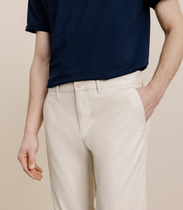 Izac Pantalon Slim Beige