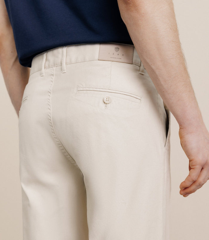 Izac Pantalon Slim Beige