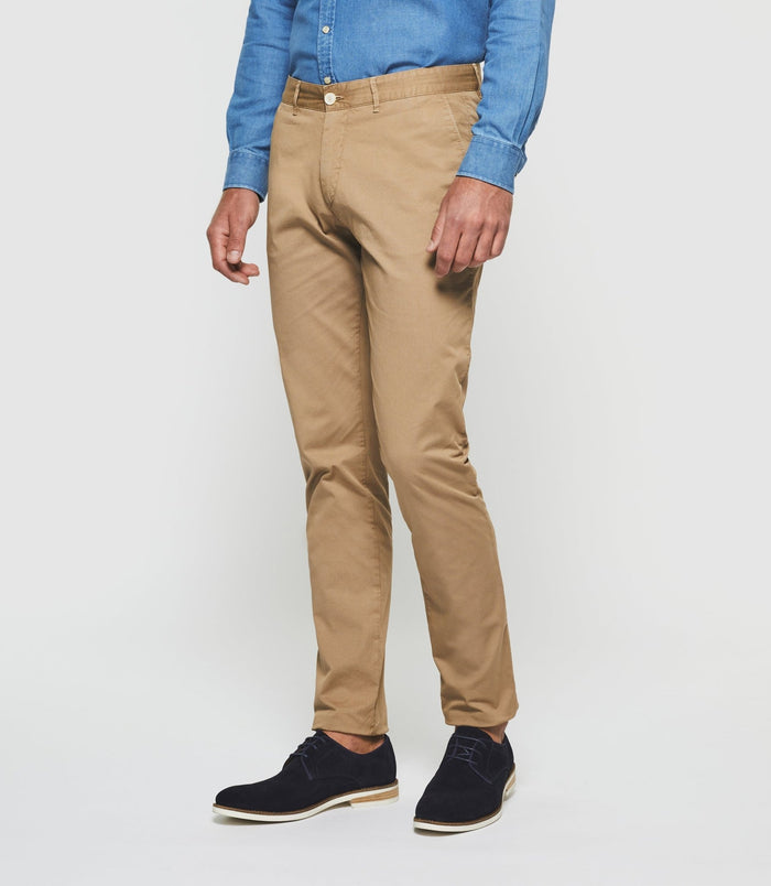 Izac Pantalon Slim Beige "Perline"