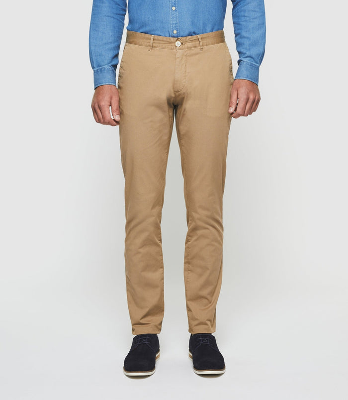 izac Pantalon slim beige "Perline"