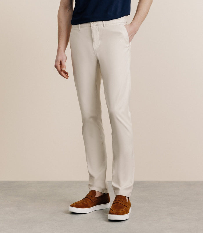 izac Pantalon slim beige