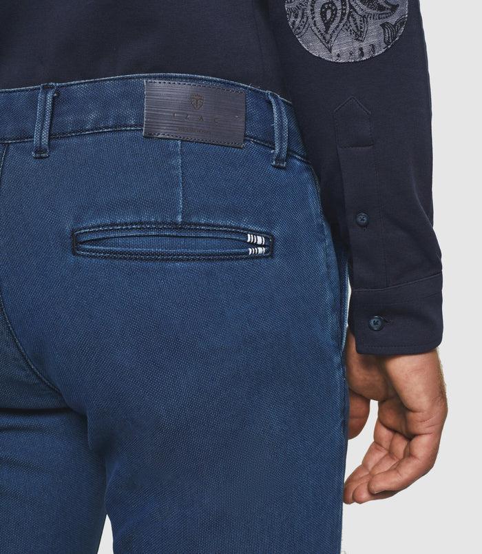 Izac Pantalon Slim Bleu "Perrebi"