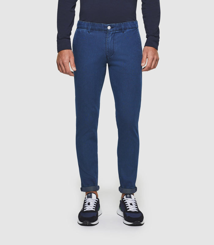 izac Pantalon slim bleu "Perrebi"