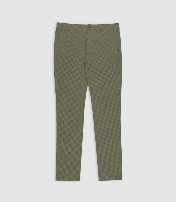izac Pantalon slim imprimé kaki clair PERLINEOUT