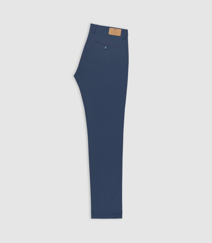 Izac Pantalon Slim Imprimé Marine PERLINEOUT