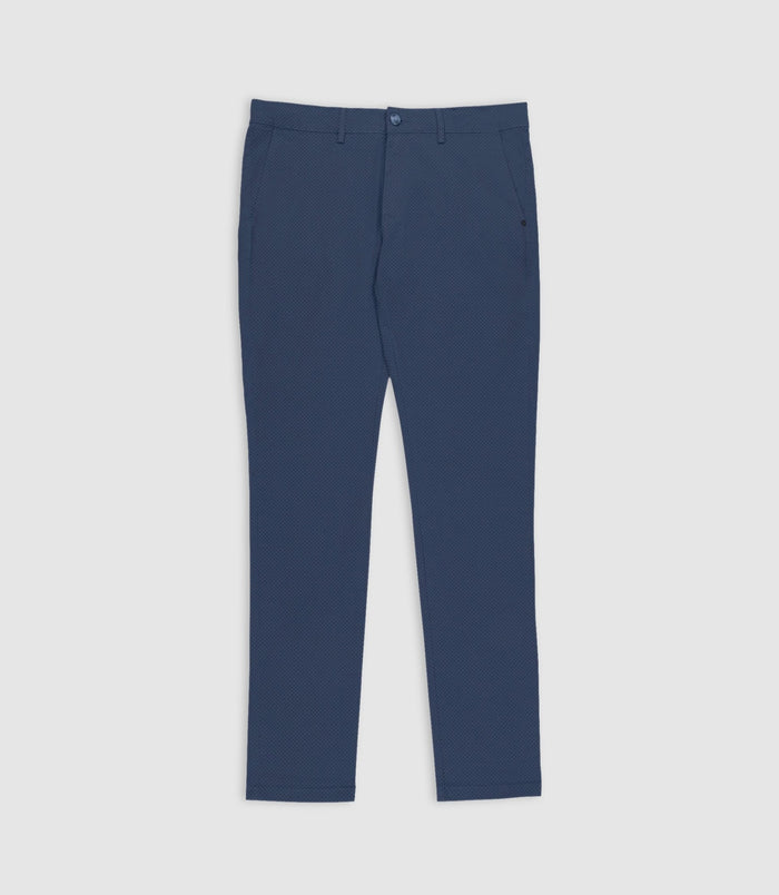 izac Pantalon slim imprimé marine PERLINEOUT
