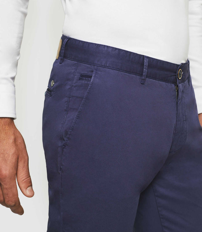 Izac Pantalon Slim Marine "Perline"