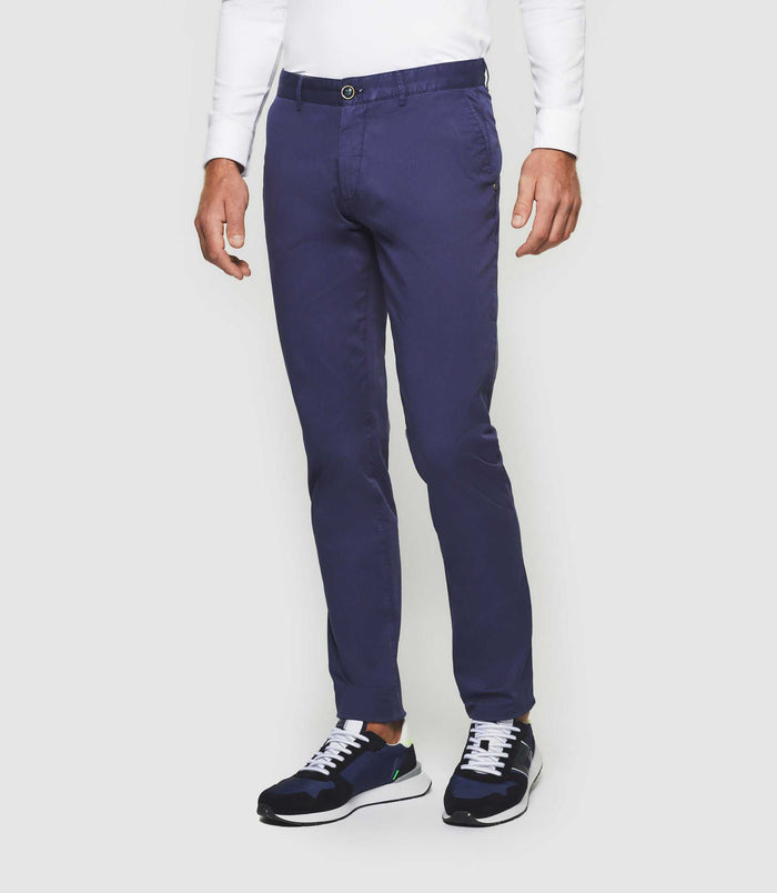 Izac Pantalon Slim Marine "Perline"