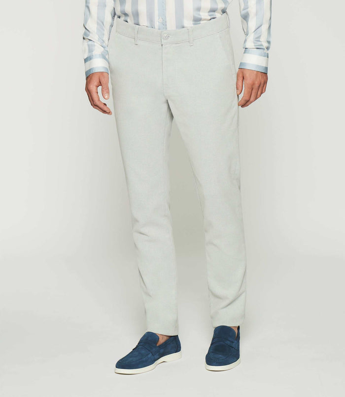 izac Pantalon slim slack bleu PARFAIT