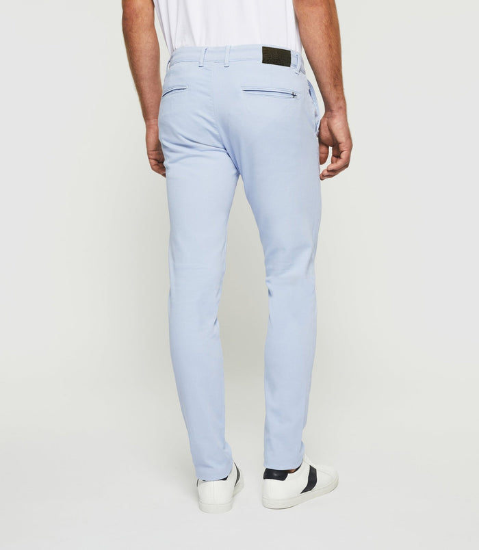 Izac Pantalon Slim Urbain Bleu Ciel PERREBIOUT