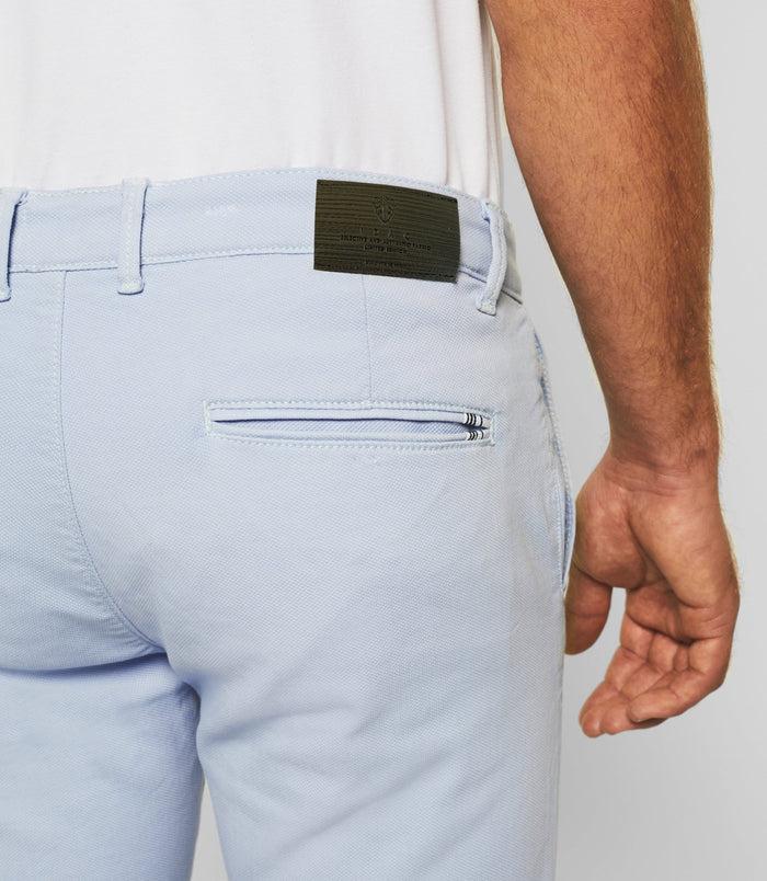 Izac Pantalon Slim Urbain Bleu Ciel PERREBIOUT