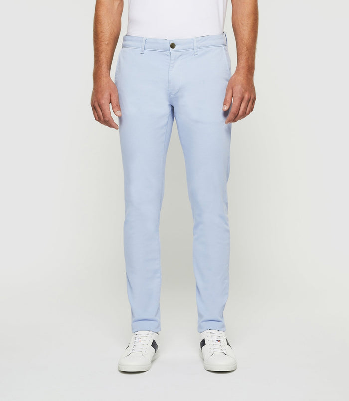 izac Pantalon slim urbain bleu ciel PERREBIOUT