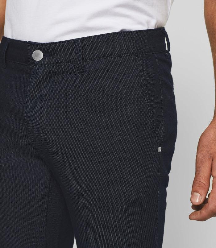 Izac Pantalon Slim Urbain Marine PERREBIOUT