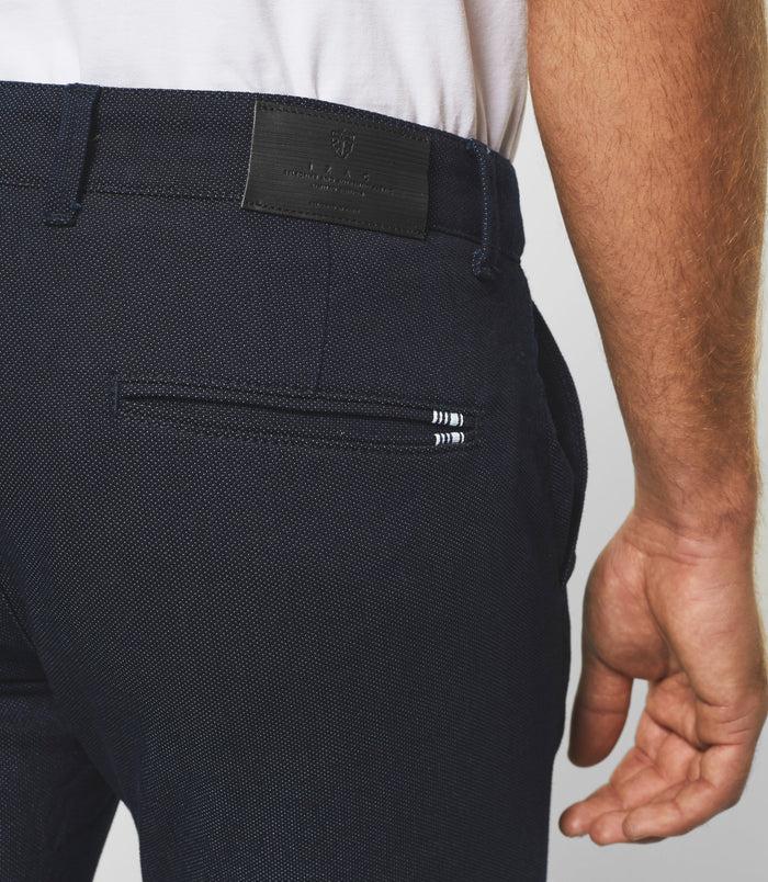 Izac Pantalon Slim Urbain Marine PERREBIOUT