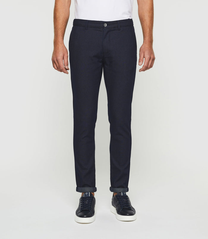 izac Pantalon slim urbain marine PERREBIOUT