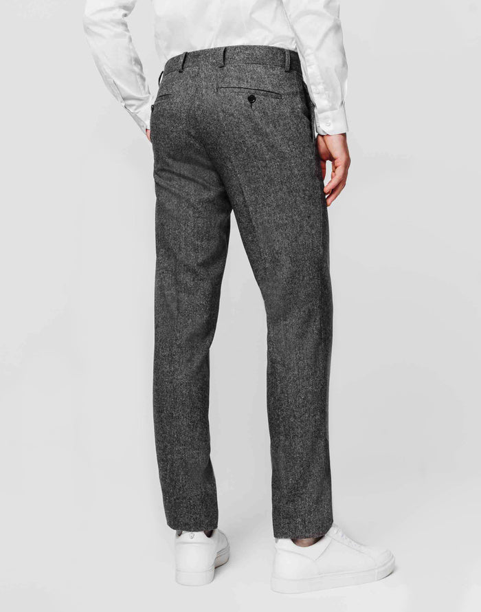 Izac Pantalon Tweed Anthracite