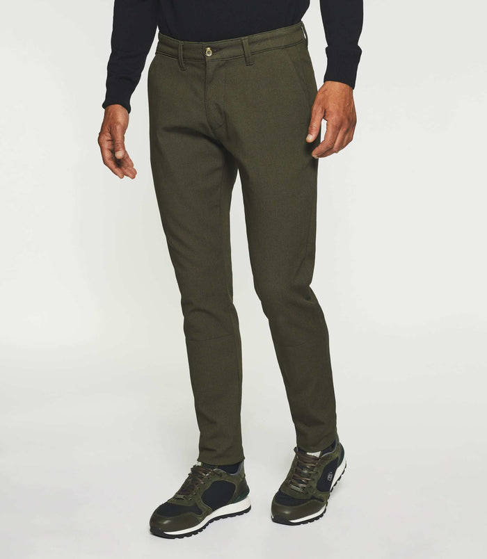 izac Pantalon urbain slim kaki VEREBI