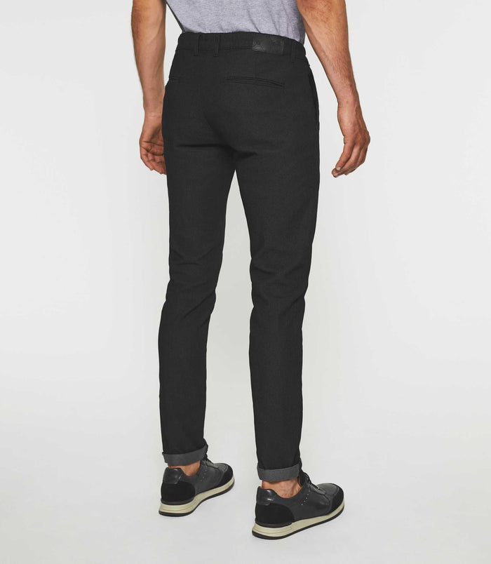 Izac Pantalon Urbain Slim Noir VEREBI