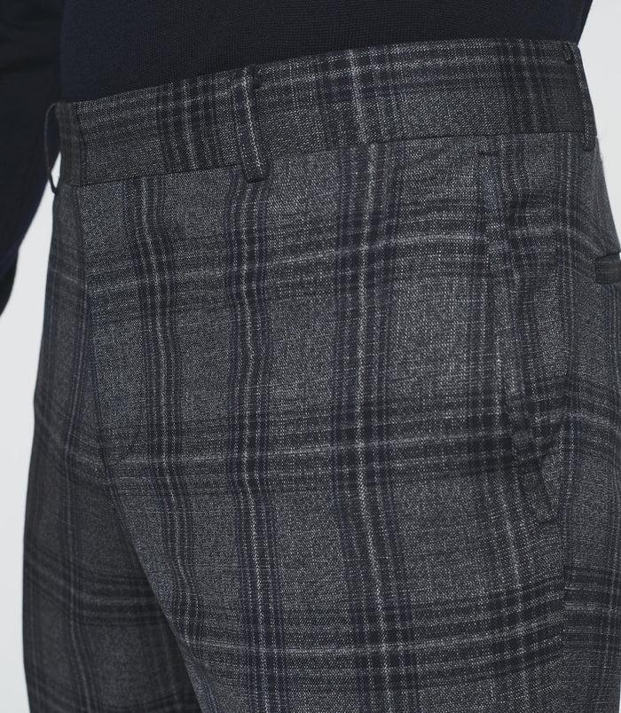 Izac Pantalon Ville à Carreaux Marine FSERIE