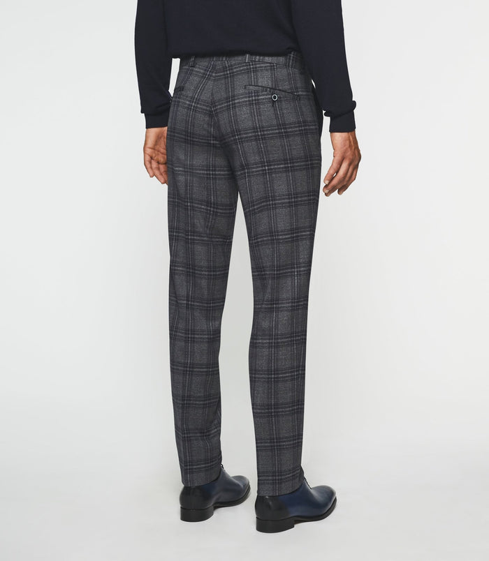Izac Pantalon Ville à Carreaux Marine FSERIE