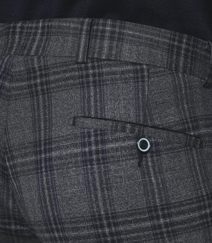 Izac Pantalon Ville à Carreaux Marine FSERIE