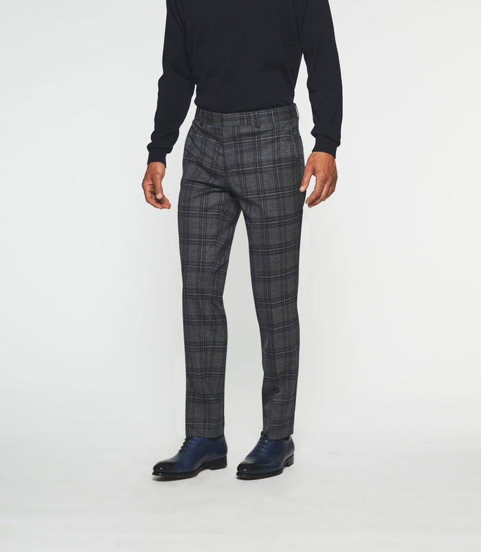 izac Pantalon ville à carreaux marine FSERIE