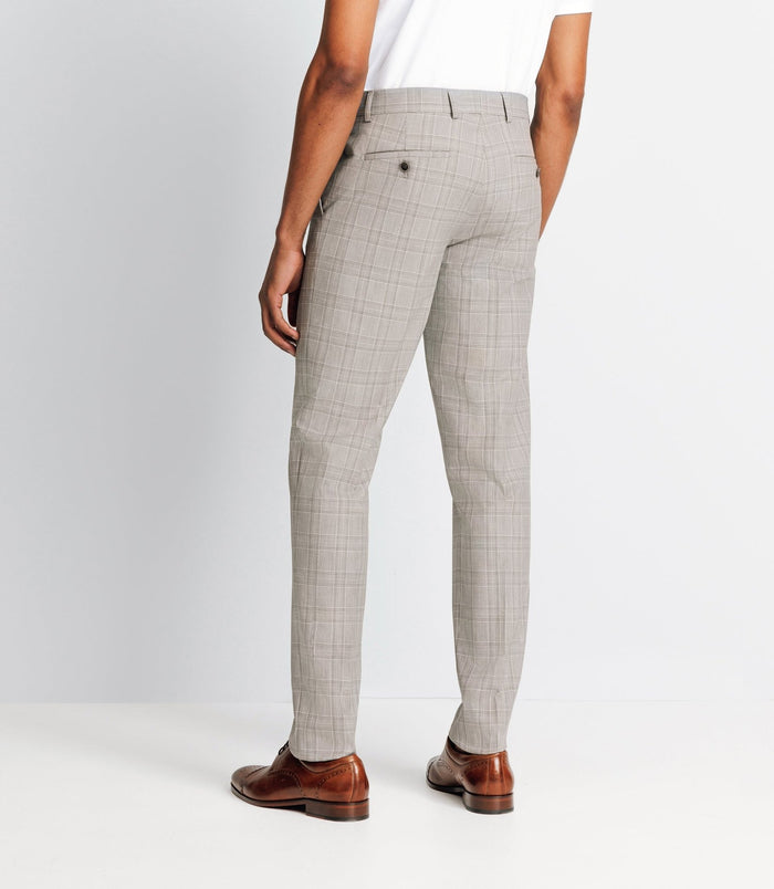 Izac Pantalon Ville à Carreaux Marron
