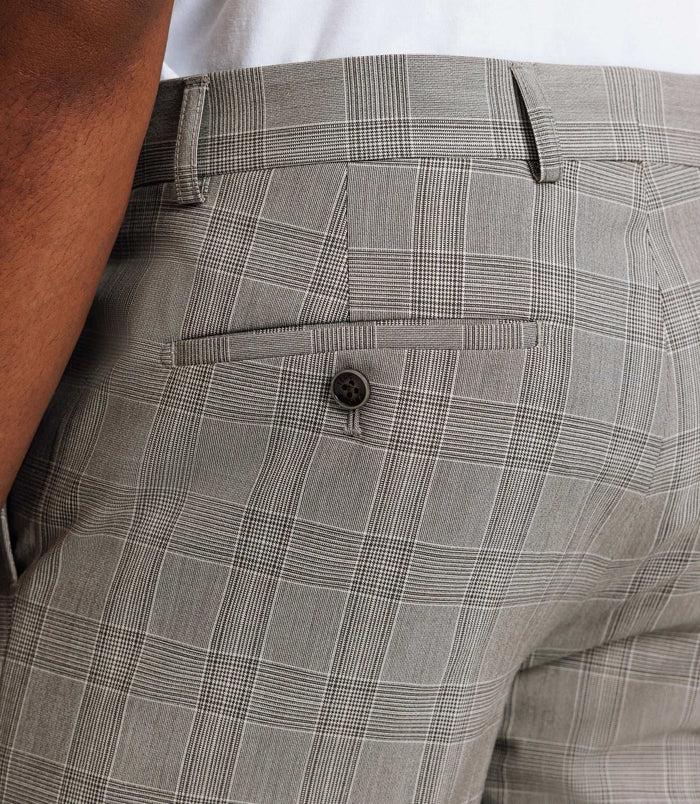 Izac Pantalon Ville à Carreaux Marron