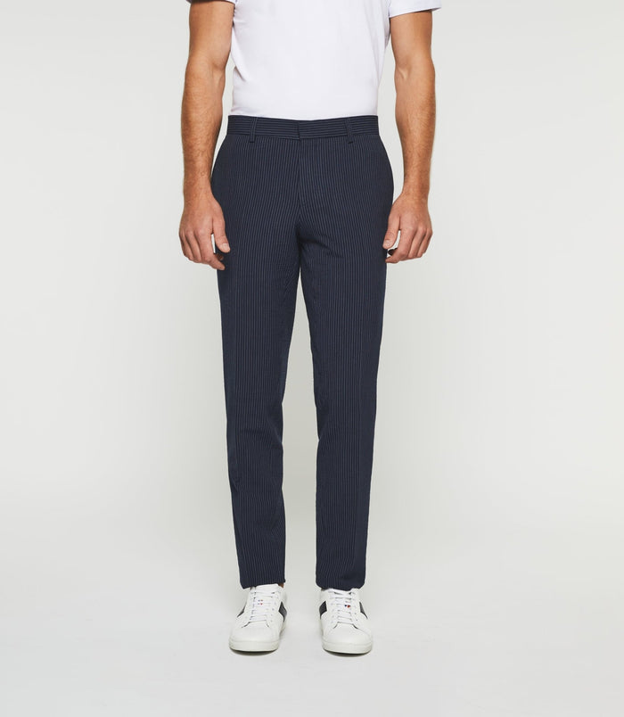 izac Pantalon ville à rayures marine "Bcode"
