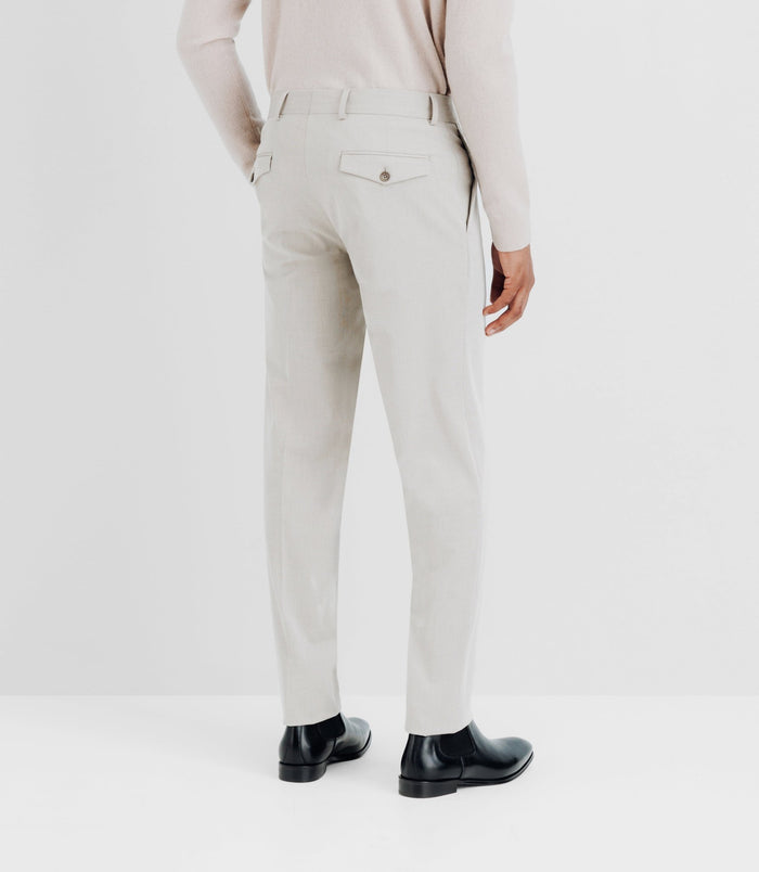 Izac Pantalon Ville Ajusté Beige