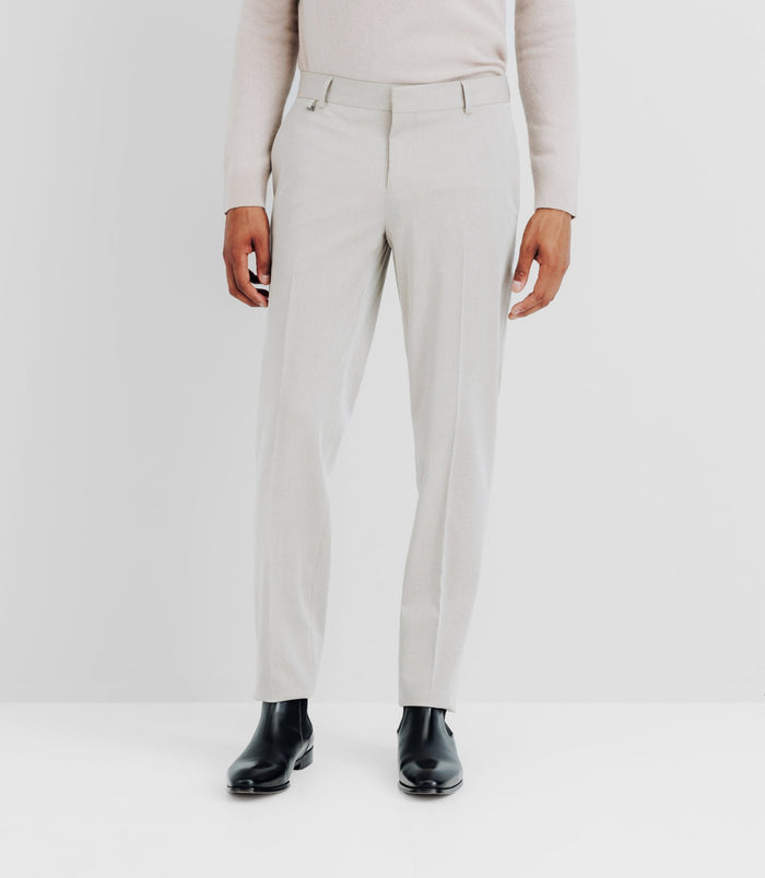izac Pantalon ville ajusté beige